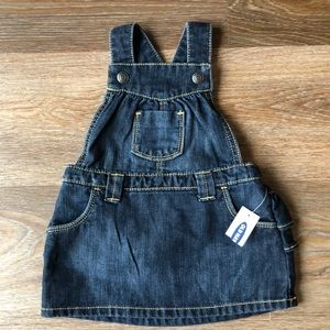 Old Navy NWT overall dress with bloomers